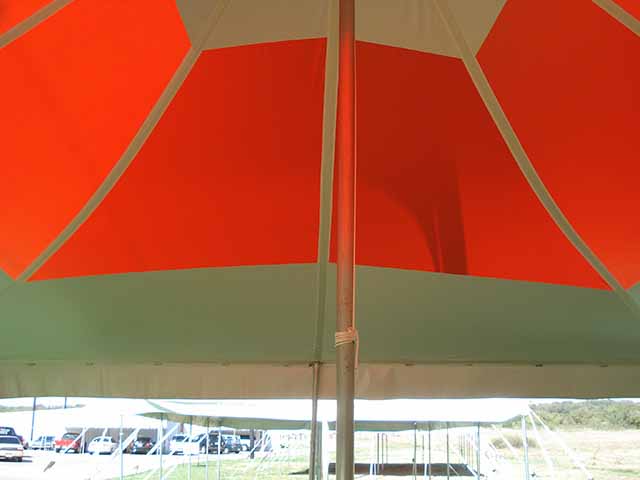 20x20 High Peak Tent Interior