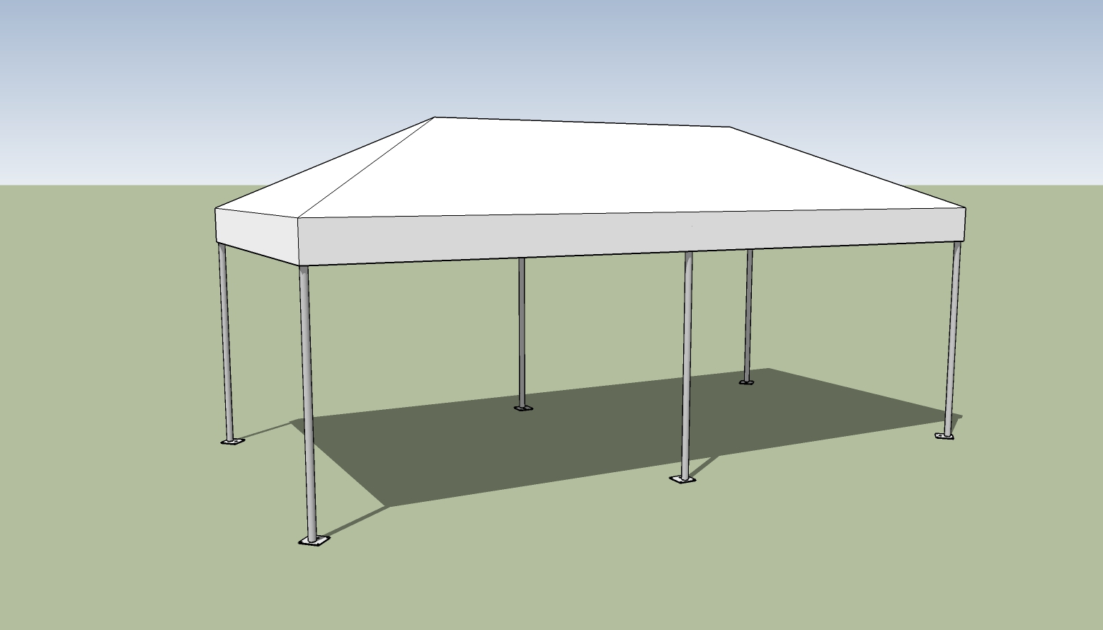 10x20 Steel Tent Frame  Pop Up Tent Basic 10x20